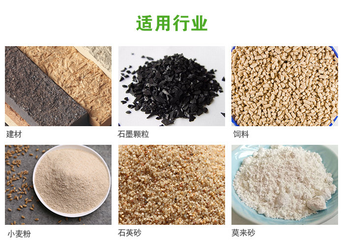 高頻振動(dòng)篩主要用于化工，建材，石墨顆粒，飼料，小麥粉，石英砂，豆?jié){，果汁等各種物料的干法、濕法篩分、分級(jí)、脫水，過濾。